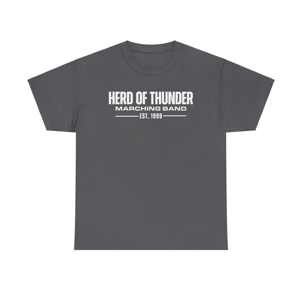 Herd of Thunder Marching Band | Est. 1999 | White logo